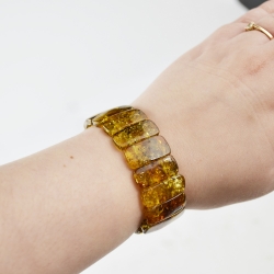 Classic style green beads bracelet